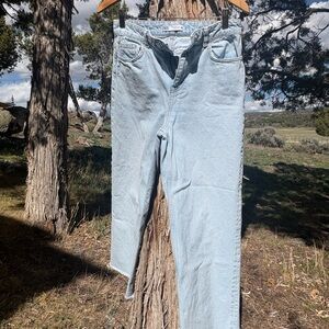 Zara Pale Blue Straight-Leg Women's Jeans
